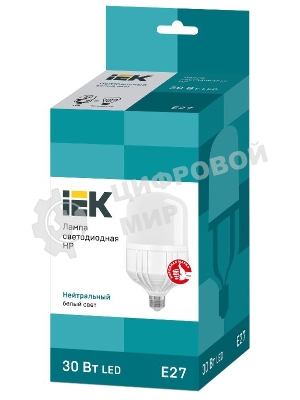 Лампа светодиодная IEK LLE-HP-30-230-40-E27 HP 30Вт 230В 4000К E27