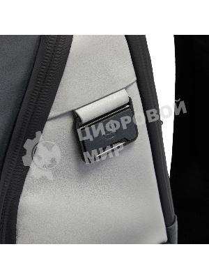 Рюкзак мужской Piquadro Urban CA7164UB00/GRN серый/черный натур.кожа
