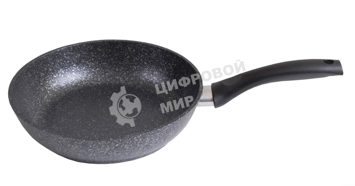 Сковорода Kukmara 220/60 мм с ручкой АП (темный мрамор) СМТ227а