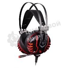 Гарнитура Bloody M615 чёрный, проводная, 3.5 мм, подсветка