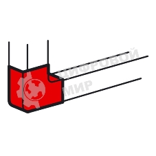 Плоский угол 90° - для кабель-каналов Metra 100x50