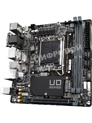 Материнская плата Gigabyte H610I DDR4, LGA 1700, Intel H610, 2xDDR4, 4xSATA, 1xM.2, 1xPCIe 4.0 x16, 1xHDMI, 1xVGA, 2xDP, 1x 1Gb LAN, 2xUSB-A 3.2 Gen 1, 4xUSB-A 2.0, 3x 3.5 мм, 7.1, Mini-ITX