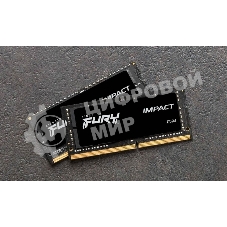 Оперативная память Kingston Fury Impact, DDR4, 32Gb (2x16Gb), 3200MHz, CL20, SO-DIMM