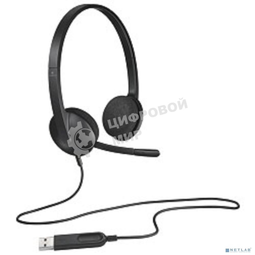 Гарнитура проводная Logitech Headset H340 USB graphite