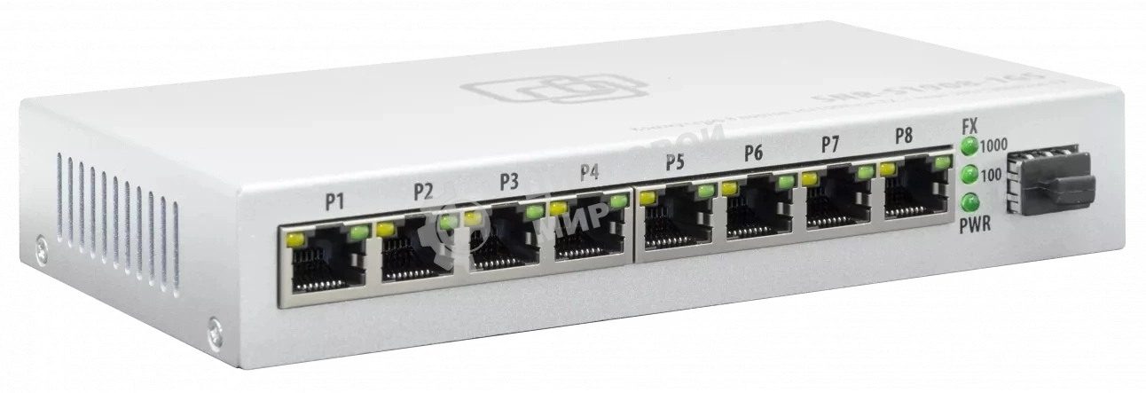 Коммутатор SNR SNR-S1908-1GS, 1Гбит/с, количество портов 8 шт, (L2)