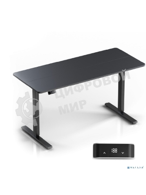 Стол офисный моторизированный ONKRON WDT221E-B с регулировкой по высоте, черный