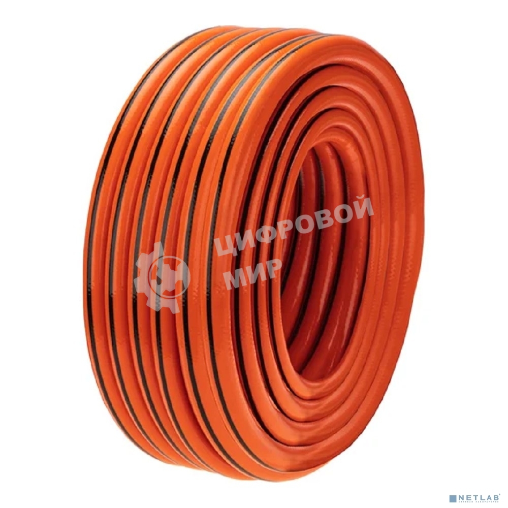 Шланг поливочный ПВХ 3-х слойный армированный 3/4дюйм 25м Профи Плюс ЧЕТЫРЕ СЕЗОНА 62-0229-1