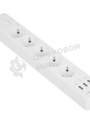 Удлинитель с USB зарядкой Harper UCH-510 White