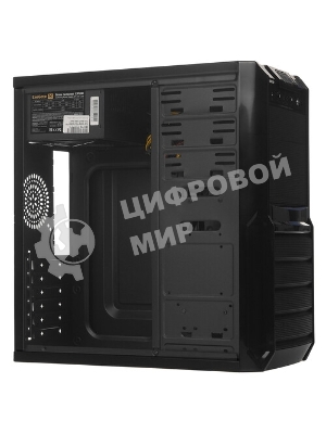 Компьютерный корпус ExeGate EX278399RUS Miditower ExeGate XP-329S Black, ATX, (XP500, Black,120мм), 2хUSB, Audio