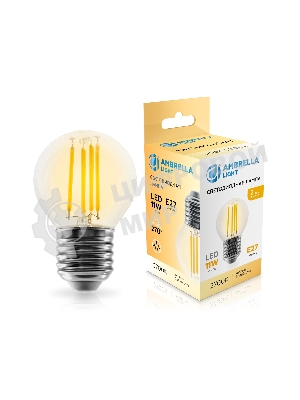 Лампа светодиодная 451123 Filament LED G45 11W E27 2700K 220-240V
