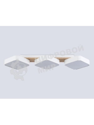 Светильник Ambrella light FL4877/3 WH/WD белый/дерево 54W 3000-6000K 680*200*70 (без ПДУ)