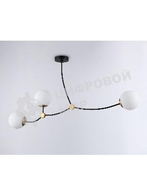 Светитльник Ambrella Light TR2568/3 BK/SB черный/бронза E27/3 max 60W 1130*150*540