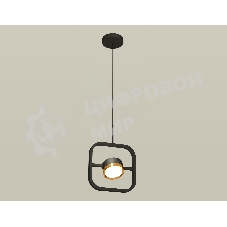 Светильник Ambrella light XB9119103 SBK/PYG черный песок/золото желтое полированное GX53 (C9119, N8124)