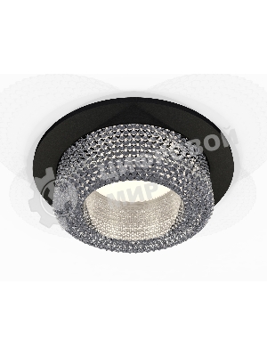 Комплект встраиваемого светильника Ambrella light XC7622020 SBK/CL черный песок/прозрачный MR16 GU5.3 (C7622, N7191)