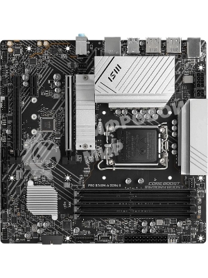 Материнская плата MSI PRO B760M-A DDR4 II, LGA1700, Intel B760, 4xDDR4, 4xSATA, 2xM.2, 1xPCIe 4.0 x16, DisplayPort, HDMI, 1x2.5Gb LAN, 3x3.5 мм, 7.1, microATX