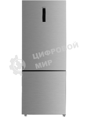 Холодильник Kraft KF-NF720XD нержавеющая сталь двухкамерный 324/108л морозилка сбоку, No Frost