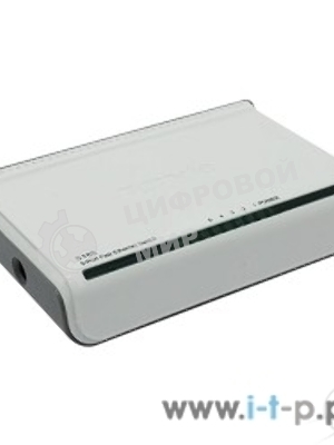 Коммутатор Tenda S105 mini S105 компактный - 5 х 10/100 Мбит/с, пластиковый корпус, внешний БП