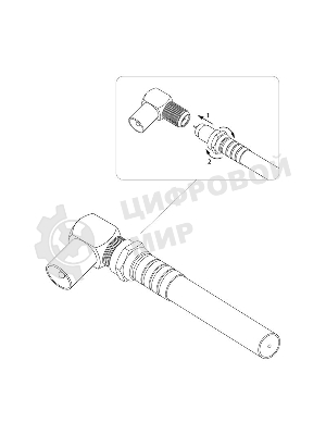 Переход гнездо F-штекер TV угловой Rexant
