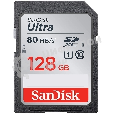 Флеш карта SD 128Gb SanDisk SDXC Class 10 UHS-I Ultra 120MB/s