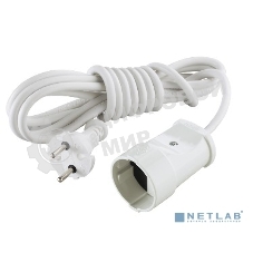 Удлинитель Makel 1 гн 3 м б/з бел.