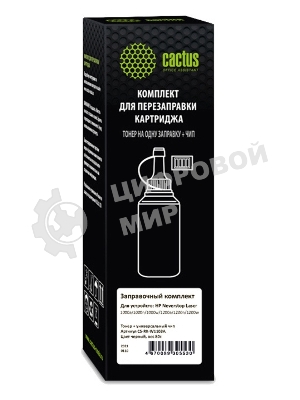 Тонер Cactus CS-RK-W1103A черный флакон 80гр. (в компл.:чип) для принтера HP Neverstop Laser 1000/1200