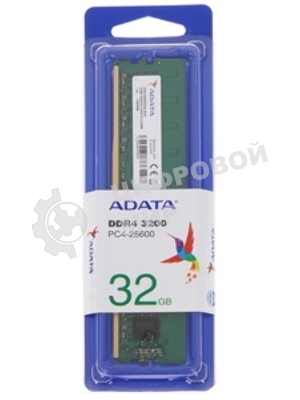 Оперативная память ADATA, DDR4, 32GB (1x32 GB), 3200 MHz, CL22, DIMM