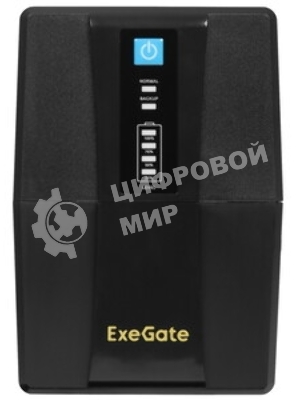 Источник бесперебойного питания ExeGate EP244543RUS Power Back BNB-600 600VA, черный, 2 евророзетки