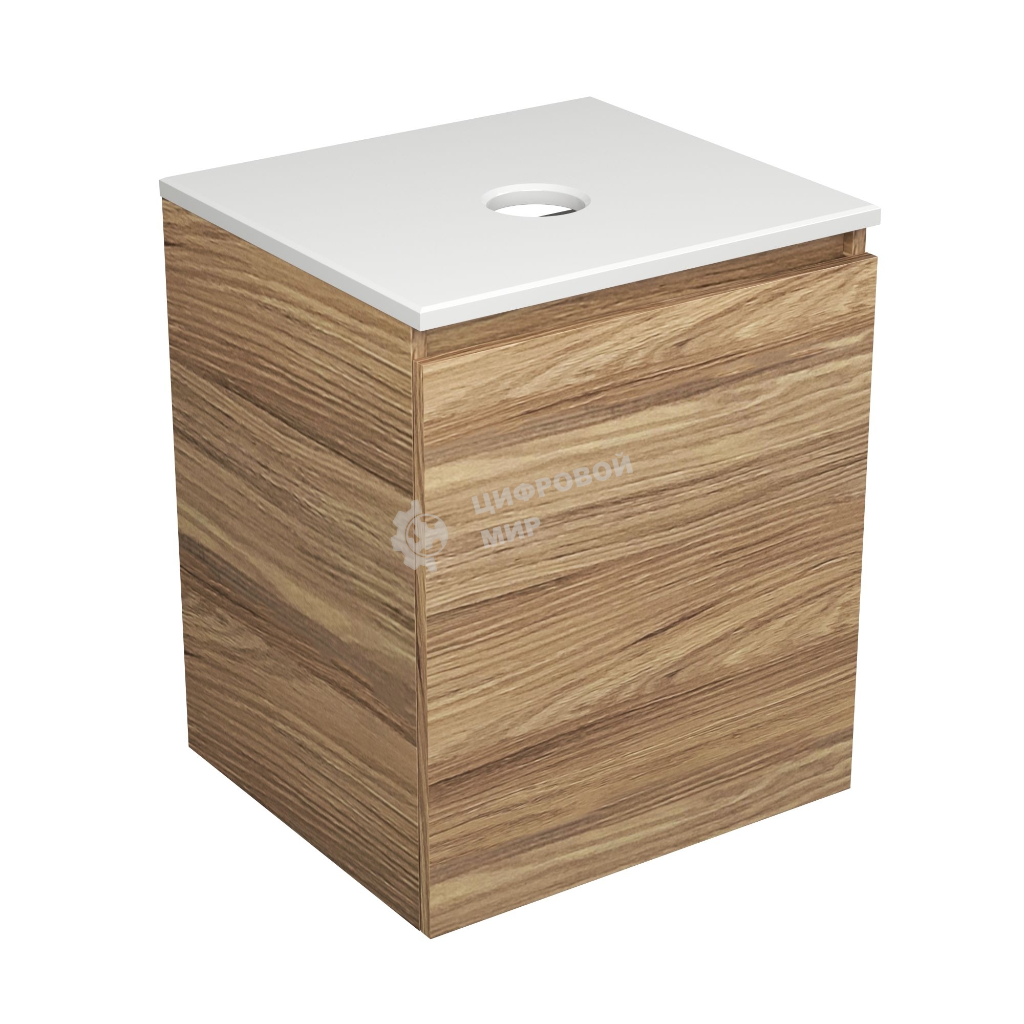 Тумба Bau Dream Blackwood 50 с дверцей, раковина BAU Dream D43