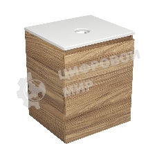 Тумба Bau Dream Blackwood 50 с дверцей, раковина BAU Dream D43