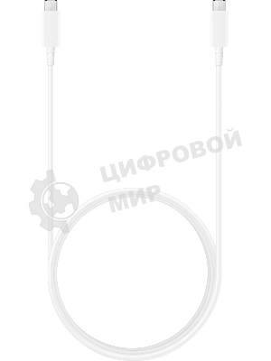 Кабель Samsung EP-DX310, USB Type-C (m) - USB Type-C (m), 1.8м, 3A, белый (EP-DX310JWEGEU)