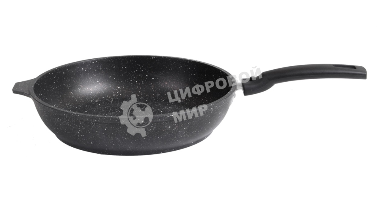 Сковорода Kukmara СМТ246а 240/60 мм со съемной ручкой АП (темный мрамор)