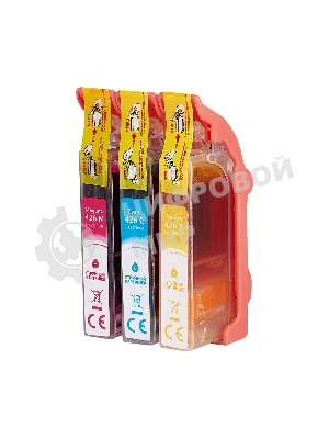 Набор струйных картриджей Sakura 4557B006 (426 C/M/Y) для Canon, мультипак, 800/650/720 к.