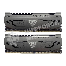 Оперативная память Patriot Viper Steel, DDR4, 64GB (2x32GB), 3600MHz, CL18, DIMM, радиатор, черный