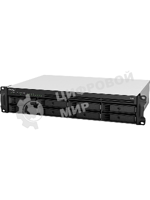 Сетевое хранилище Synology Rack 2U, QC2.2GHzCPU/4GbDDR4(upto32)/RAID0,1,5,6,10/upto 8 hot plug HDDs SATA(3,5'or2,5')(upto 12 with RX418)/2xUSB3.2/1eSATA/iSCSI/4xGbE(+1Expslot)/2xIPcam(upto 40)/2xPS/norail