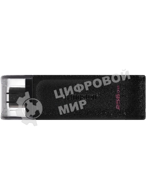 Флешка USB Kingston DataTraveler DT70 (DT70/256Gb), 256Gb, USB Type-C 3.2, R/W 70/45, черный