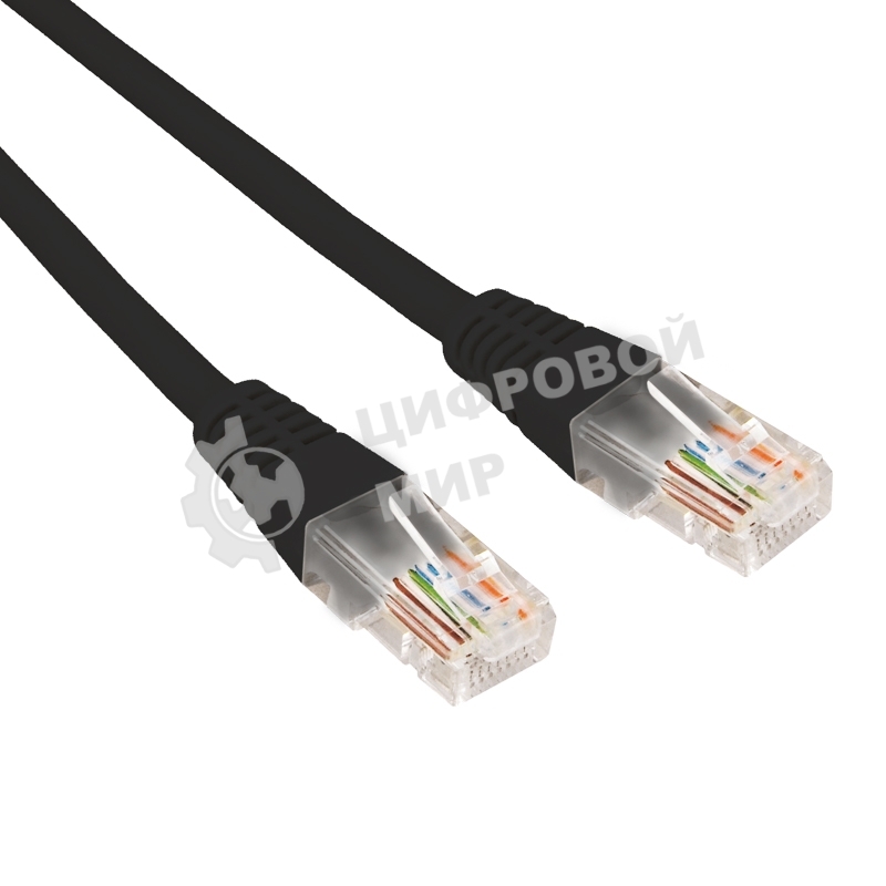 Патч-корд U/UTP Rexant cat. 6, RJ45-RJ45, неэкранированный, 26AWG, LSZH, черный, 3 м