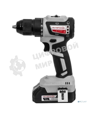 Дрель-шуруповерт ИНТЕРСКОЛ ДА-13/18В 50 КОМБИ, 18 В, 2 Ач, 50 Нм, бесщеточный