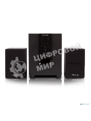 Колонки MICROLAB M-106BT черный 2,5 Вт x2 + 5 Вт, Гармонические искажения: < 0,5% (1 Вт 1 кГц), Частотная характеристика: 35 Гц - 20 кГц, Отношение сигнал/шум: > 70 дБ, Разделение каналов: >40 дБ