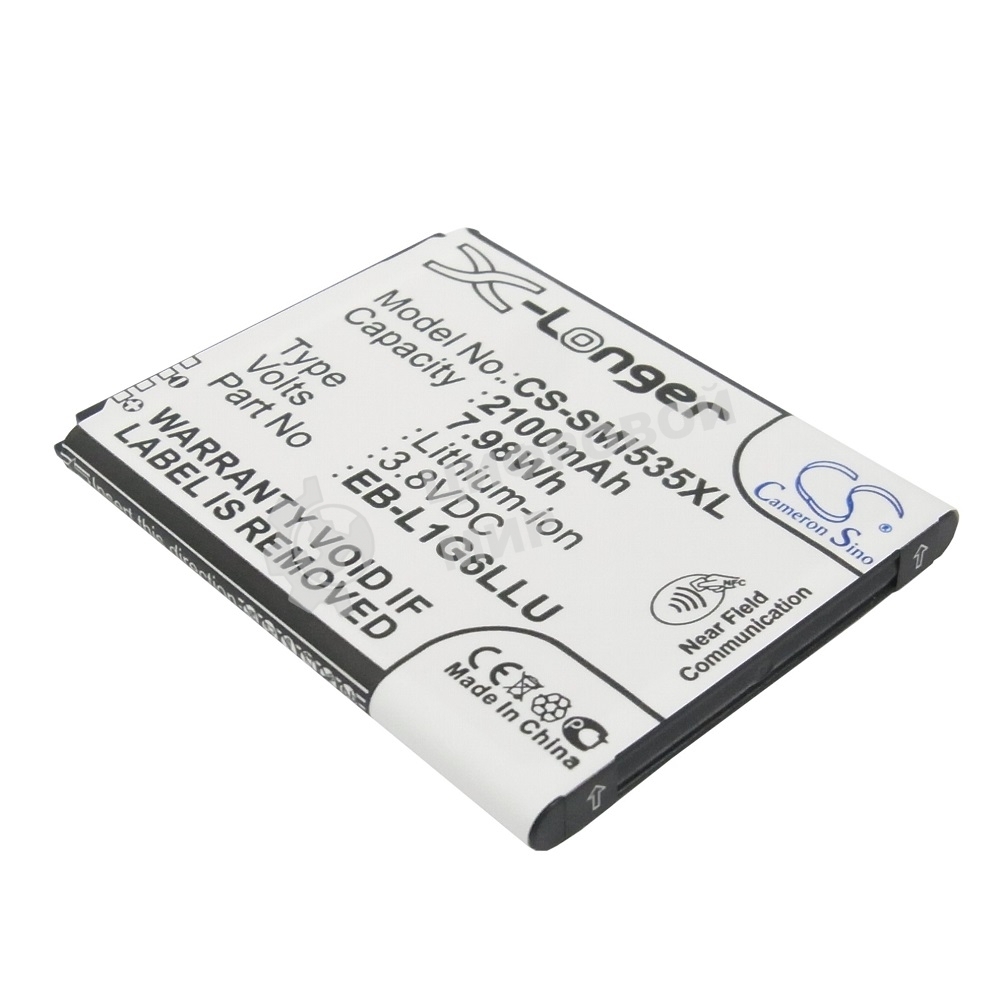 Аккумулятор CameronSino CS-SMI535XL для Samsung Galaxy S3 I93003.8V, 2100mAh, 7.98Wh