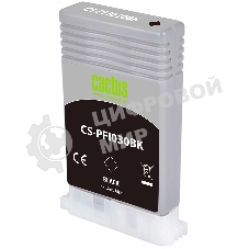 Картридж струйный Cactus CS-PFI030BK PFI-030BK черный (55мл) для Canon imagePROGRAF TA-20/30