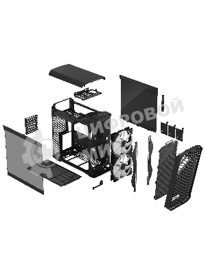 Компьютерный корпус Fractal Design Torrent Compact RGb черный TG Light Tint/FD-C-TOR1C-02