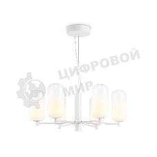 Подвесной светодиодный светильник Ambrella light LH11107/6 WH/FR белый/белый матовый 24W 3000K D630*280