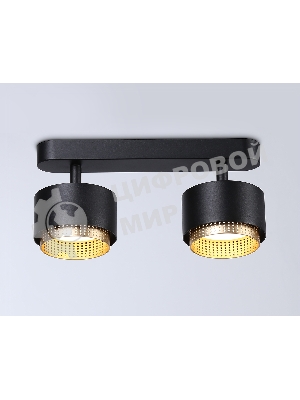 Светильник Ambrella light TN71288/2 BK/GD черный/золото GX53/2 max 12W 270*95*137