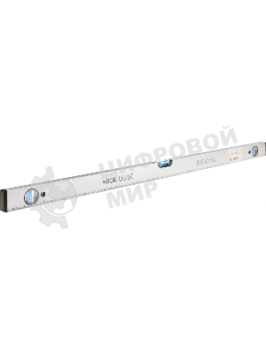 Уровень RGK U3150 пузырьковый 3глаз. магнит. серебристый/черный (752114)