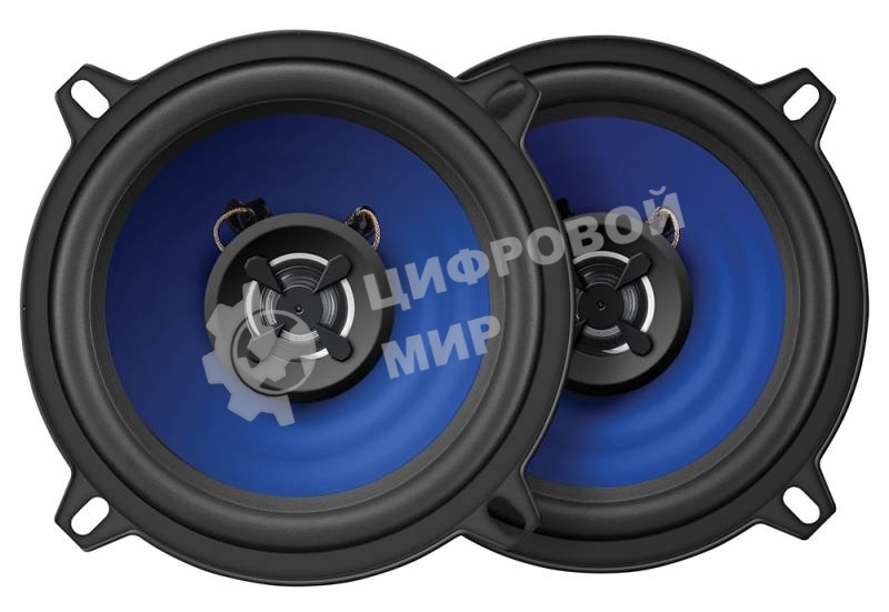 Колонки автомобильные Digma DCA-K502 120Вт 90дБ 4Ом 13см (5дюйм) (ком.:2кол.) коаксиальные двухполосные