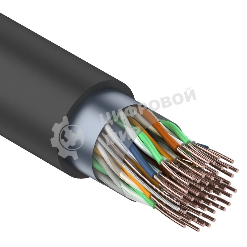 Кабель FTP Rexant 25PR 24AWG, CAT5, наружный (OUTDOOR), бухта 305 м