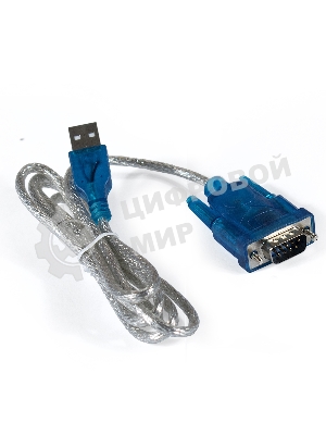 Кабель-адаптер ExeGate EX284951RUS USB 2.0-RS232 ExeGate EX-UAS-1.2 (Am/DB9M, 1,2м, крепеж разъема - винты)