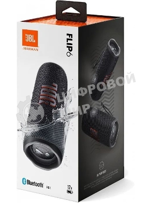 Портативная акустика JBL Flip 6, черный