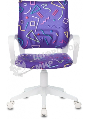 Кресло Бюрократ BuroKIDS 1 W Sticks 08 фиолетовый, ткань, 120 кг