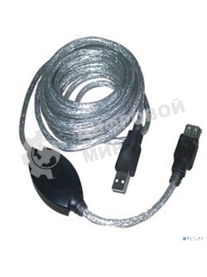 Кабель VCOM VUS7049-10M USB2.0-repeater, удлинительный активный Am-->Af 10м